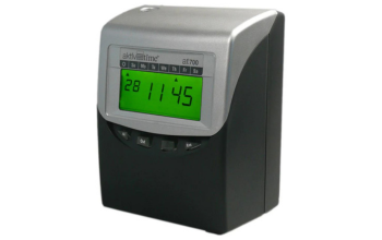 Die aktiv-time AT700 Stempeluhr, eine rechnende Stempeluhr, ideal für effiziente Zeiterfassung und Verwaltung von Arbeitszeiten in Unternehmen